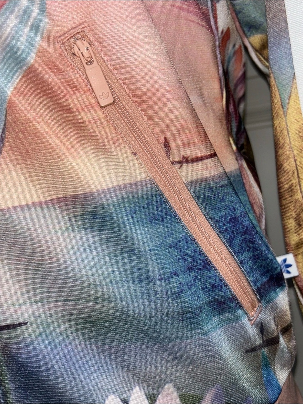 RARE SAMPLE Adidas Originals Farm Rio Curso D'Agua Floral Zip Up Track Jacket S - Picture 7 of 16